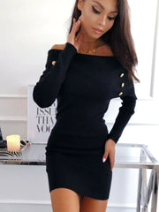 Knit Bodycon Dress, Off-Shoulder Knit Dress Frugal Finds Galore