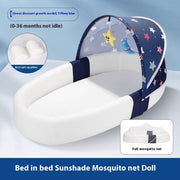 Baby Bed Foldable Portable Anti-pressure Frugal Finds Galore