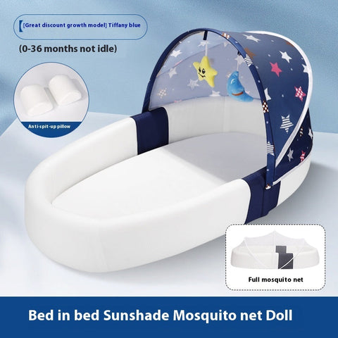 Baby Bed Foldable Portable Anti-pressure Frugal Finds Galore