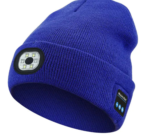 Removable And Washable Rechargeable LED Luminous Lighting Knitted Hat