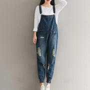 Embroidered Ripped Denim Overalls and Joggers Frugal Finds Galore
