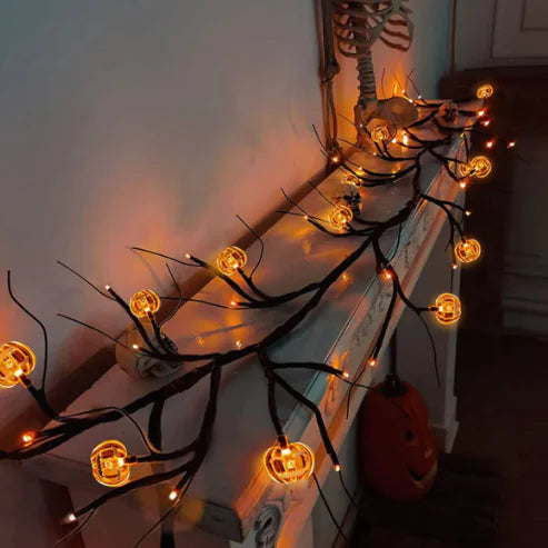 54 LED Halloween Pumpkin String Light