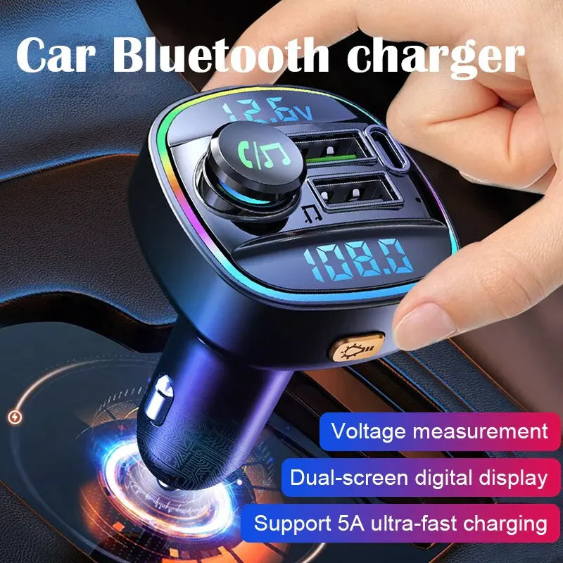 Bluetooth 5.0 Car Wireless FM Transmitter Adapter