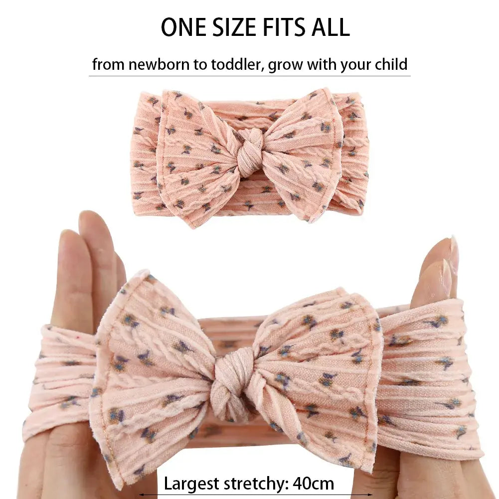 Nylon Baby Girl Headband Bow Topknot