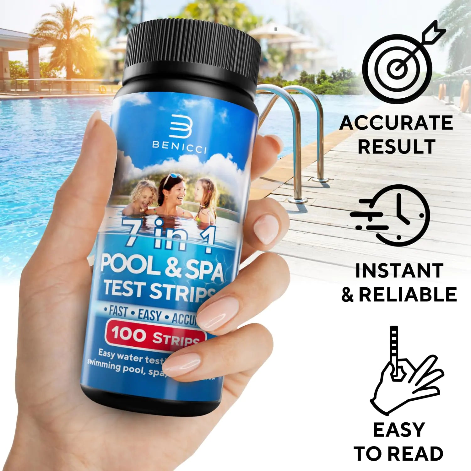 7 in 1 Pool and Spa Test Strips Kit