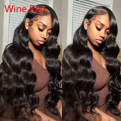 Wine Red Medium Large Wave Long Curly Wig Frugal Finds Galore