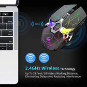 Wireless Rechargeable Gaming Mouse with RGB Lights Frugal Finds Galore