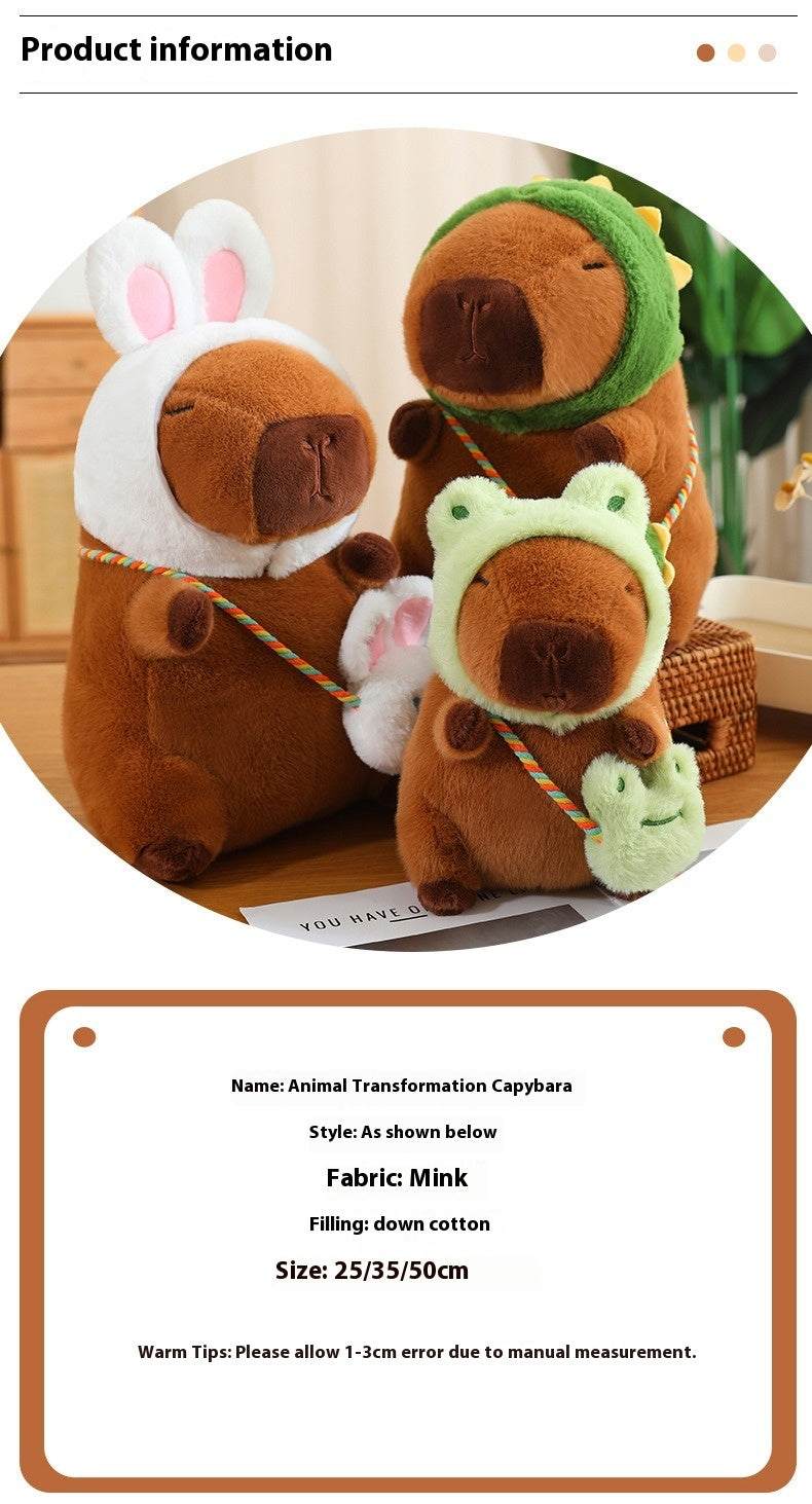 Shapeless Capabala Doll Rabbit Plush Toy Capybara Doll Peripheral Cute Ragdoll