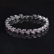 Minimalist Willow Leaf Bracelet with AAA Zircon Stones Frugal Finds Galore