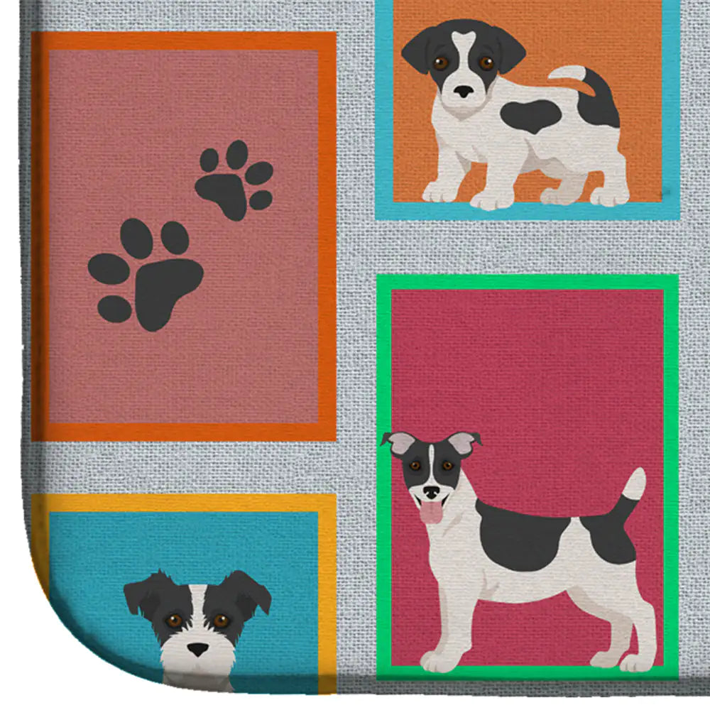 Lots of Jack Russell Terrier Dish Drying Mat