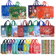 24 Pcs Christmas Bags Assorted Sizes, Waterproof Frugal Finds Galore