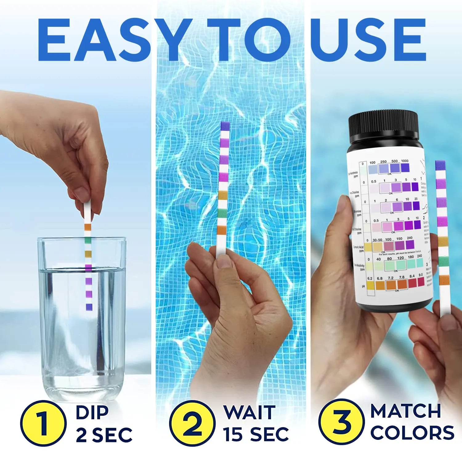 7 in 1 Pool and Spa Test Strips Kit