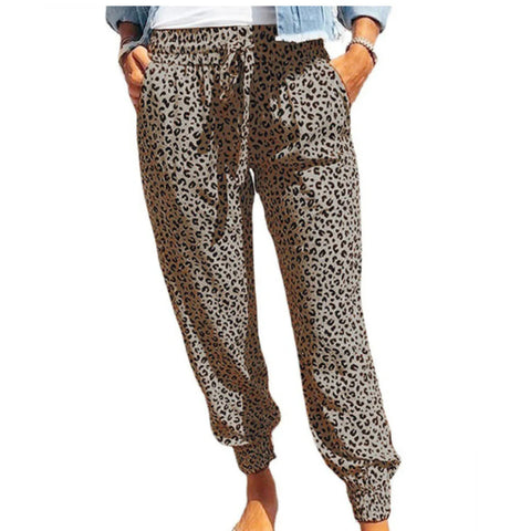 High-Waist Leopard Joggers Frugal Finds Galore