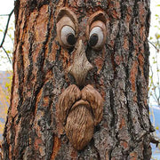 Funny Old Man Tree Face Decoration for Yard Art (1pc) Frugal Finds Galore