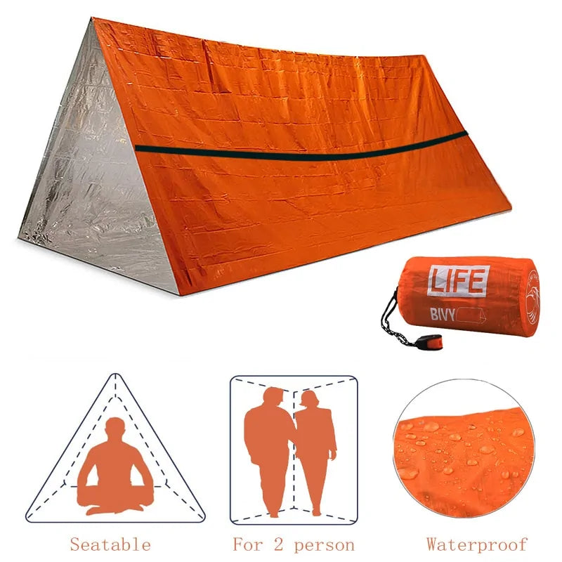 Survival Emergency Tent With Whistle