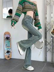 Flare Jeans Women Skinny High Waist Frugal Finds Galore