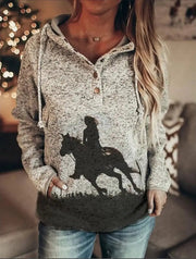 Women's Loose Printed Pullover Sweater Frugal Finds Galore