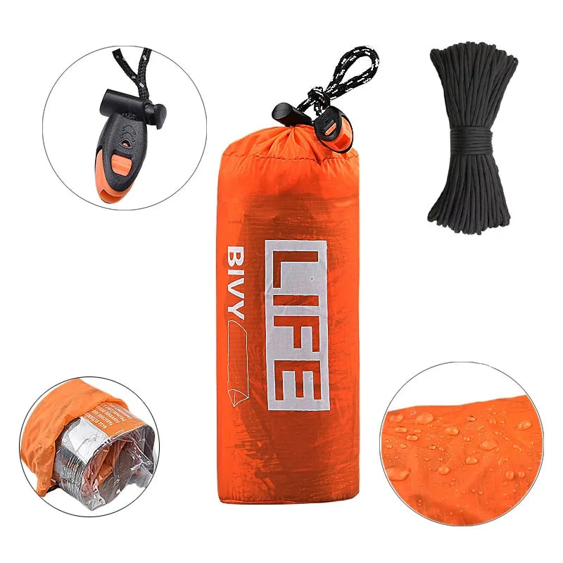 Survival Emergency Tent With Whistle