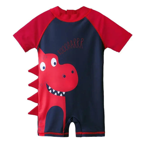Cute Toddler Boy's One-Piece Sunscreen Swimsuit Frugal Finds Galore