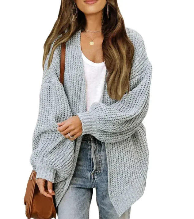 Mid-length Knitted Cardigan