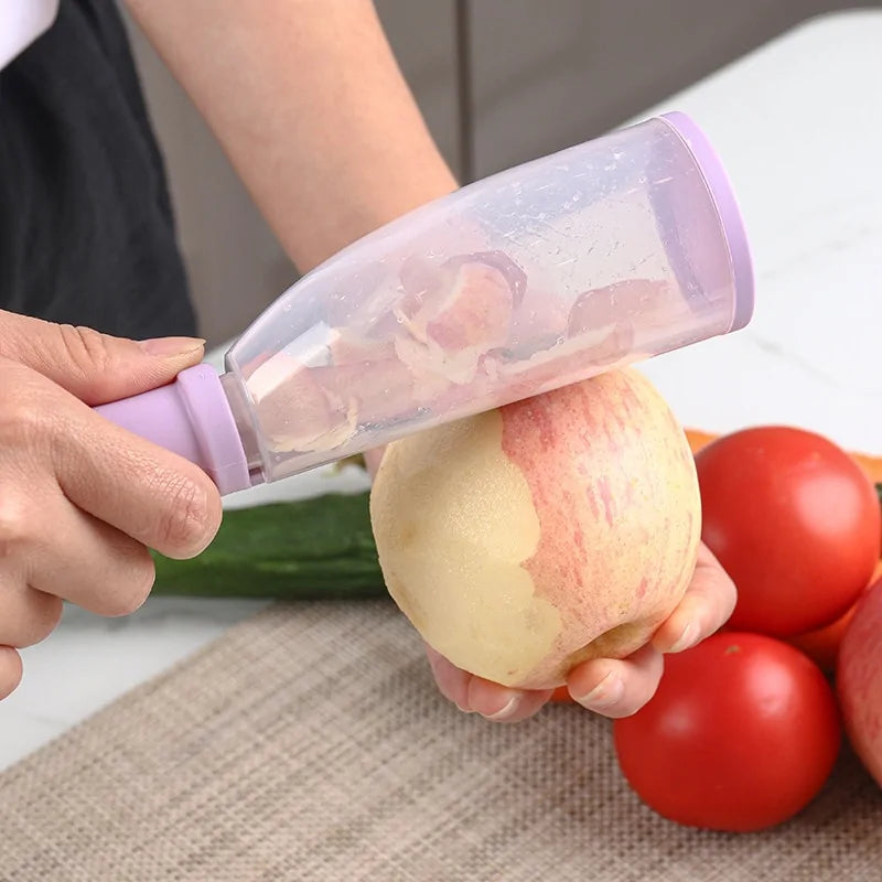 Peeler With Storage Tube