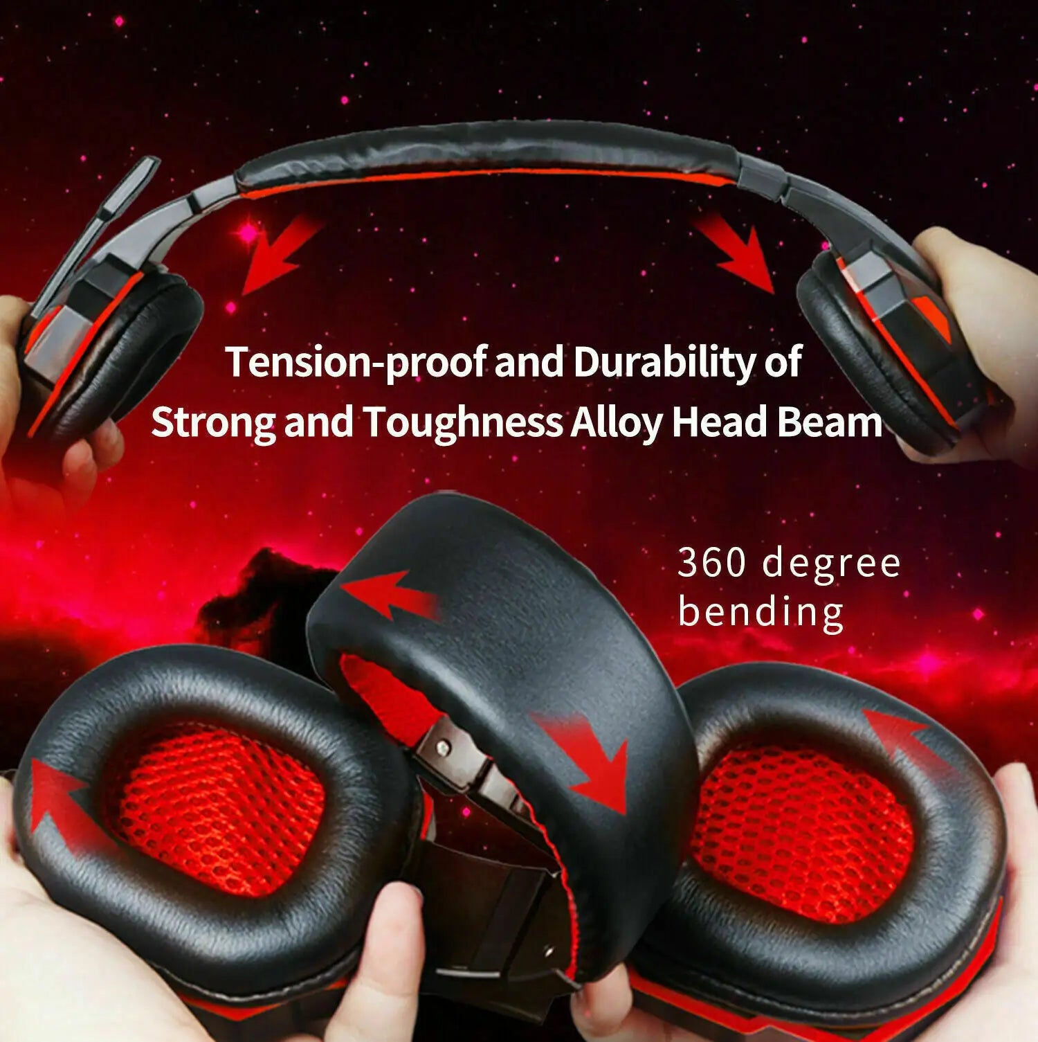 Gaming Headset LED Headphones PC PS4 Xbox One