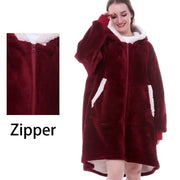 Oversized Hoodie Blanket With Sleeves Sweatshirt Frugal Finds Galore