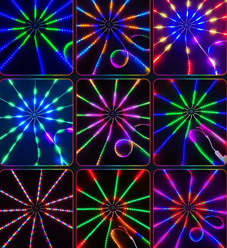 LED Fireworks Drum Light