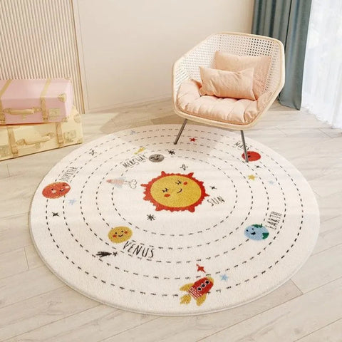 Round Polyester Rug Frugal Finds Galore