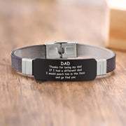 Customizable Stainless Steel BEST DAD Bracelets Frugal Finds Galore