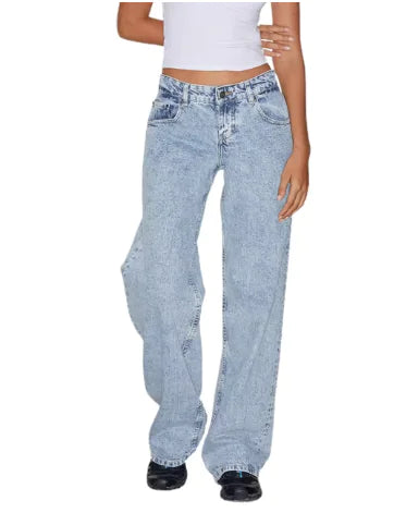 Women's Low-Rise Straight-Leg Jeans