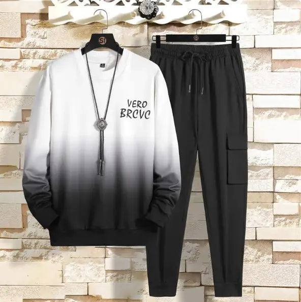 Long-Sleeved Trousers Round Neck Men's Sweater