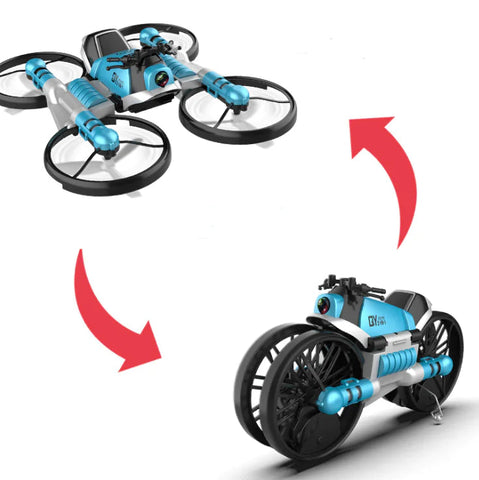 Remote Control Transforming Motorcycle Drone Toy Frugal Finds Galore