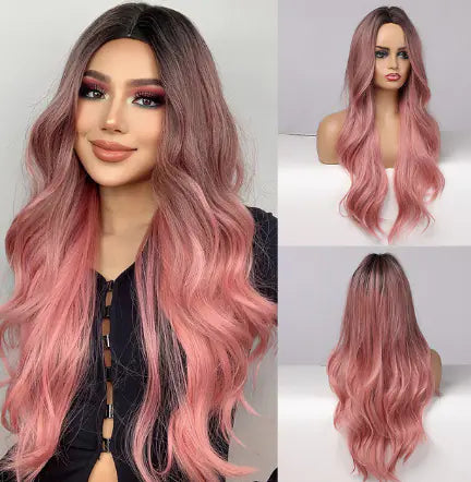 Long Curly Hair Chemical Fiber Wig for Women Frugal Finds Galore