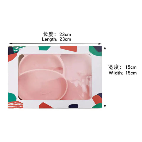 Silicone Baby Feeding Plate with Suction and Utensils Set Frugal Finds Galore