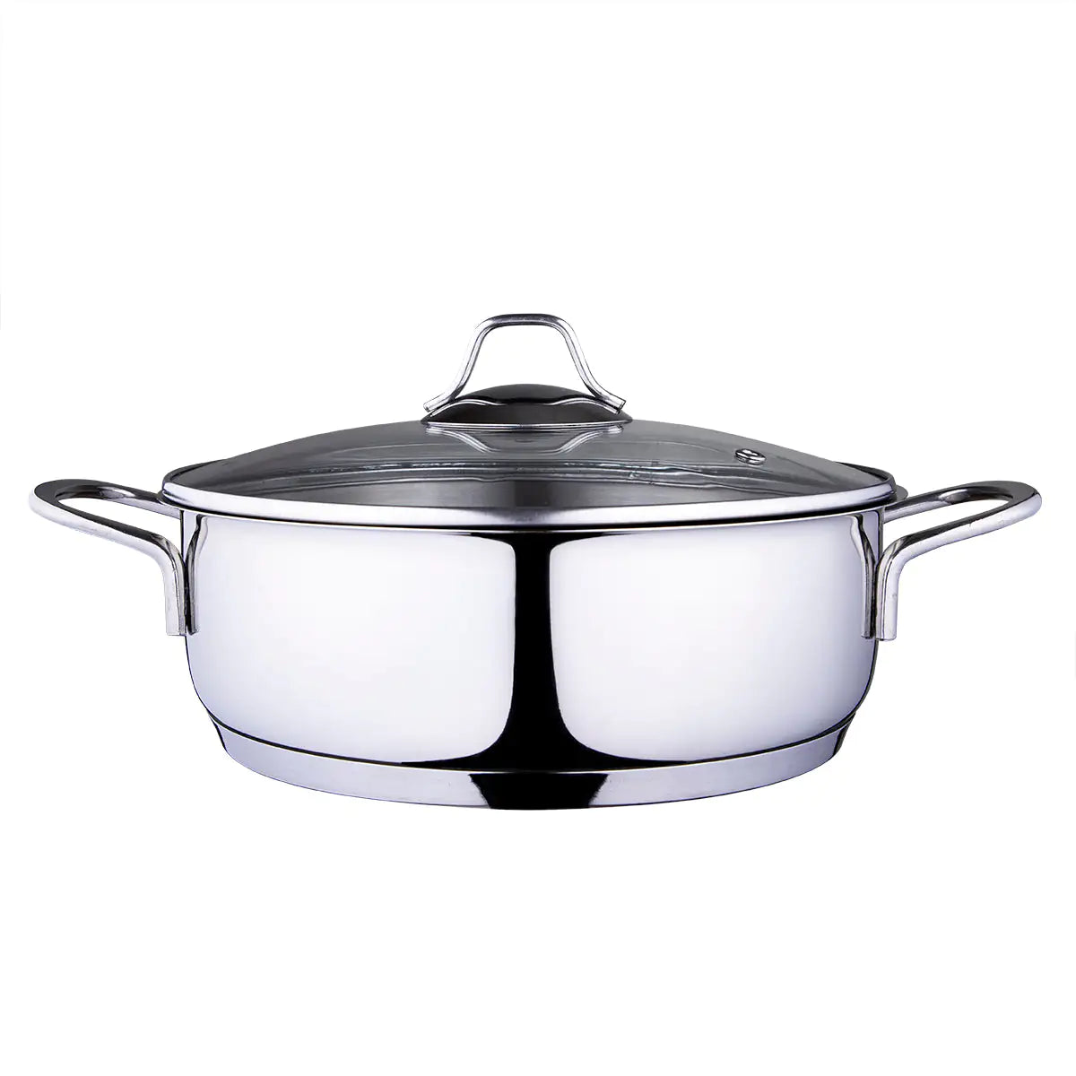 Serenk Modernist Stainless Steel Sautee Pan, 24 cm