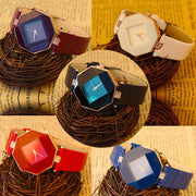 Fashionable Women's Blue Gem Cut Geometry Watch Frugal Finds Galore