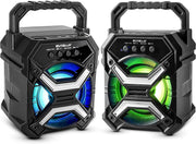 Portable Wireless Bluetooth Speaker with TWS Function - Rechargeable Bluetooth Speaker - LES flashing Lights Frugal Finds Galore