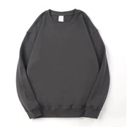 Men's Long-Sleeved Loose Solid Color Terry Sweater Frugal Finds Galore