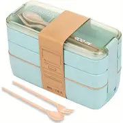 3-in-1 Bento Box Set with Utensils and Dividers Frugal Finds Galore