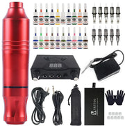 Inkvibe Spectrum Pro Kit - 20 Color Motor Pen Tattoo Machine Set Frugal Finds Galore
