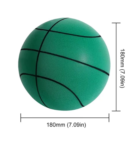 Kids' Silent Bouncing Basketball – Soft, Squeezable, and Mute for Indoor Play