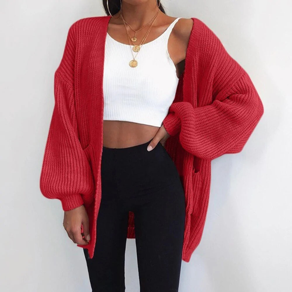 Loose Knitted Sweater Cardigan