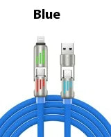 Colorful Four-In-One Fast Charge Cord Frugal Finds Galore