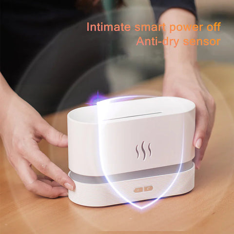USB Flame Essential Oil Diffuser 180ML Ultrasonic Aroma Humidifier Frugal Finds Galore