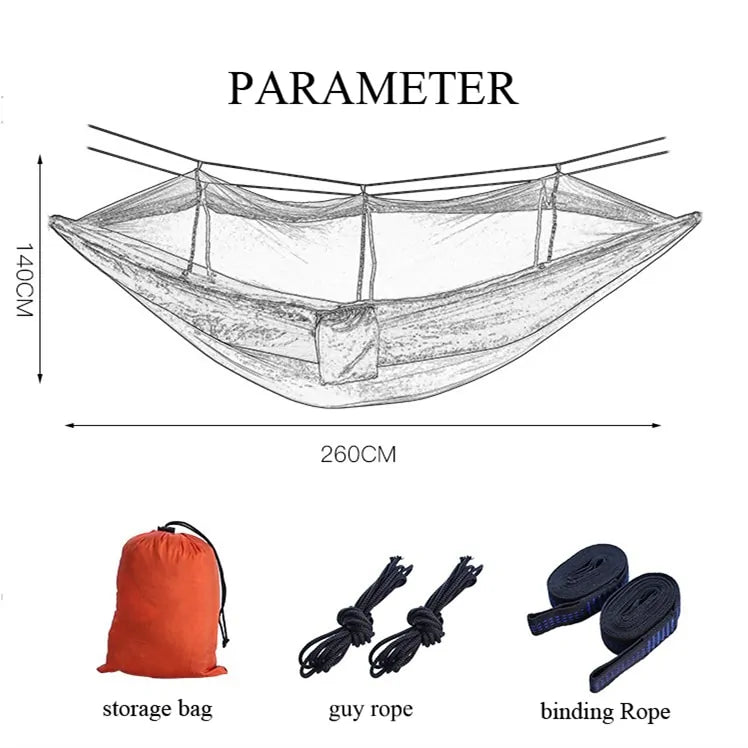 Outdoor Camping Hammock with Mosquito Net