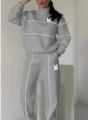 Womens 2 Piece Outfits Lounge Hoodless Pullover Sweatshirt Sweatsuit Sets Sweatshirt Baggy Fashion Sweatpants With Pockets Frugal Finds Galore