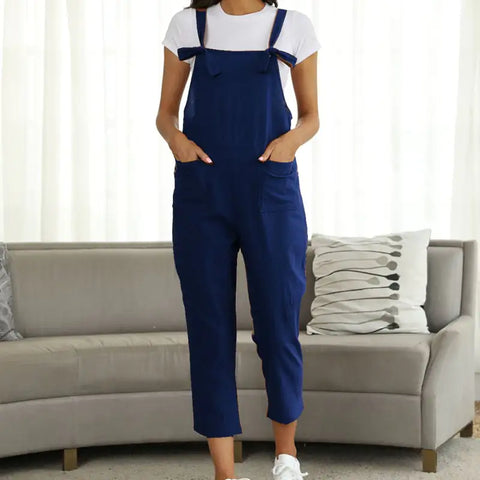 Casual Plus Size Suspender Jumpsuit - New Arrival Frugal Finds Galore