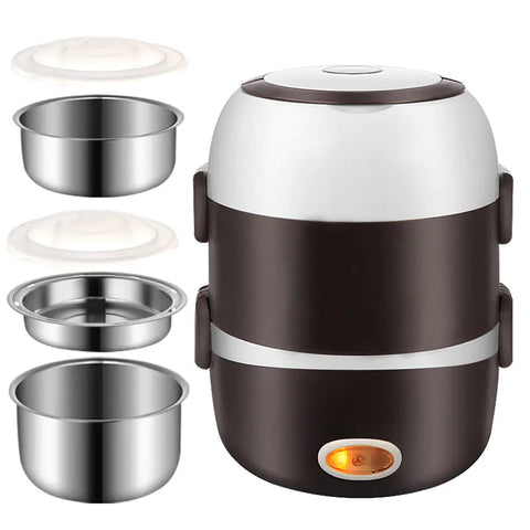 Multi-Function Electric Lunch Box and Mini Rice Cooker Frugal Finds Galore