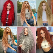20-Inch Deep Wave New Chemical Fiber Wig Frugal Finds Galore